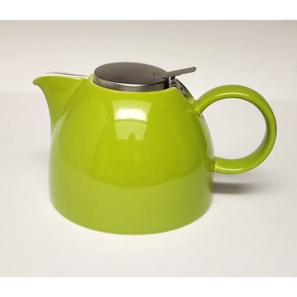 Tea Forte Pugg 24oz Ceramic Teapot Improved Stainless Tea Infuser & Lid - Picture 3 of 9